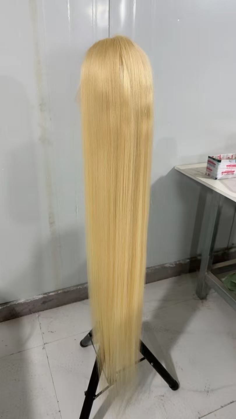 unprocessed 613 platinum blonde full lace wig