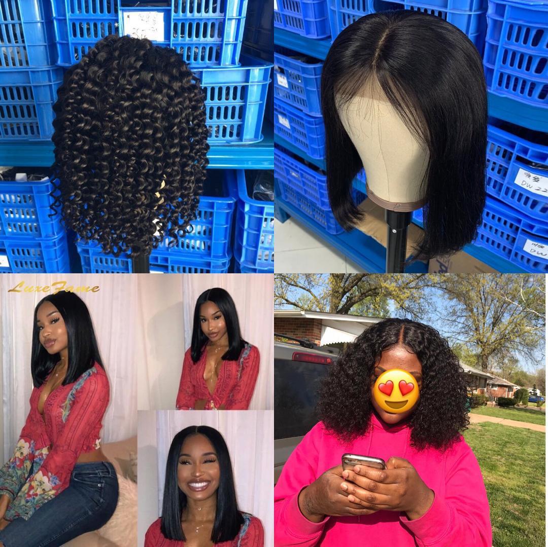 Curly Bang BOB Wig