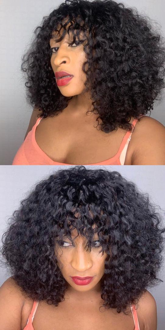 Curly Bang BOB Wig