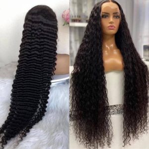 40 Inch Deep Wave HD 13x4 Lace Front Wig – Extra Long Virgin Human Hair with Natural Hairline