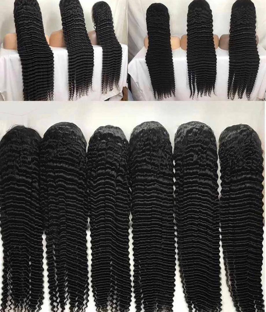Luxury 40 Inch Deep Wave Wig with HD Transparent Lace and Natural Hairline