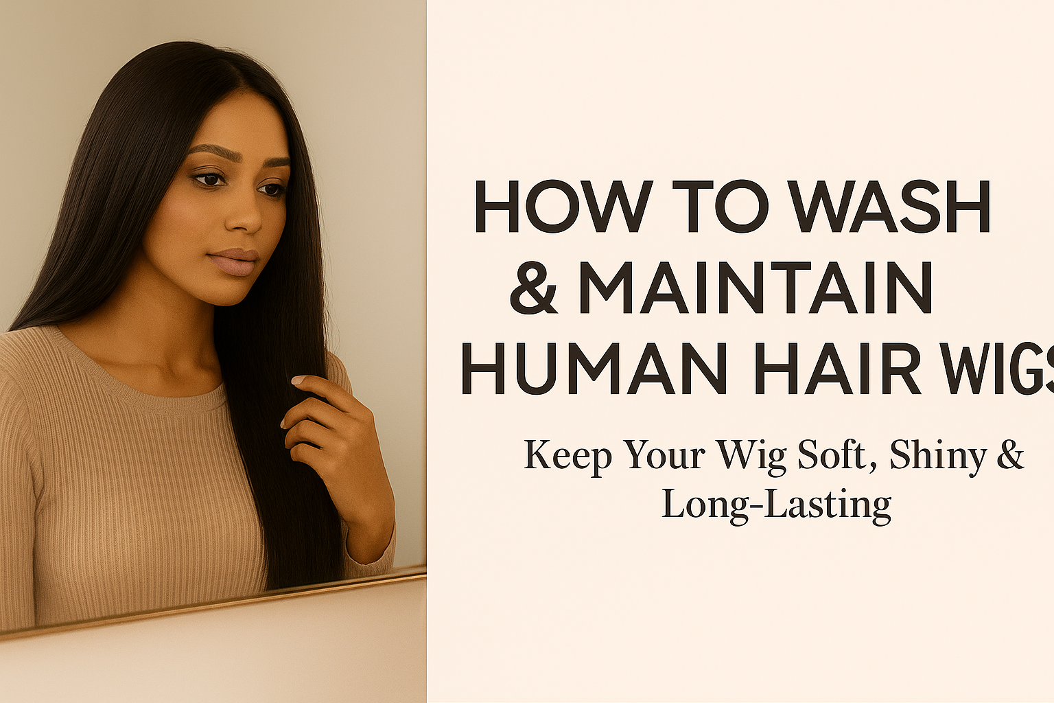 Maintain Your Human Hair Wig Like a Pro