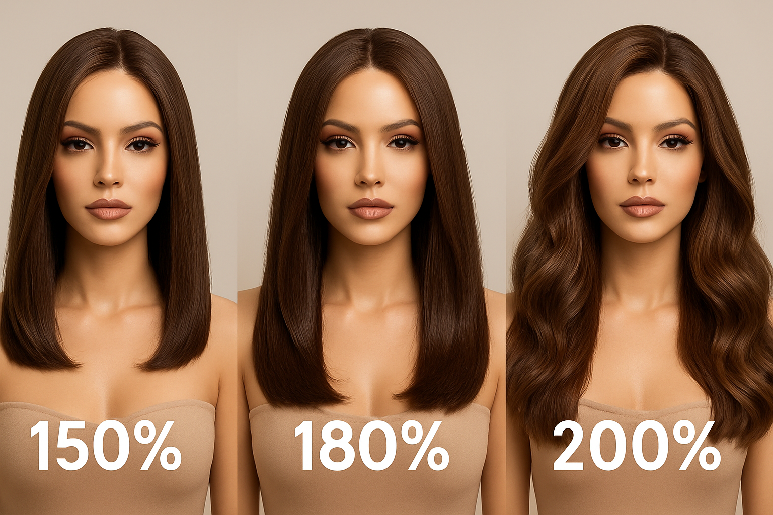 human hair wigs density