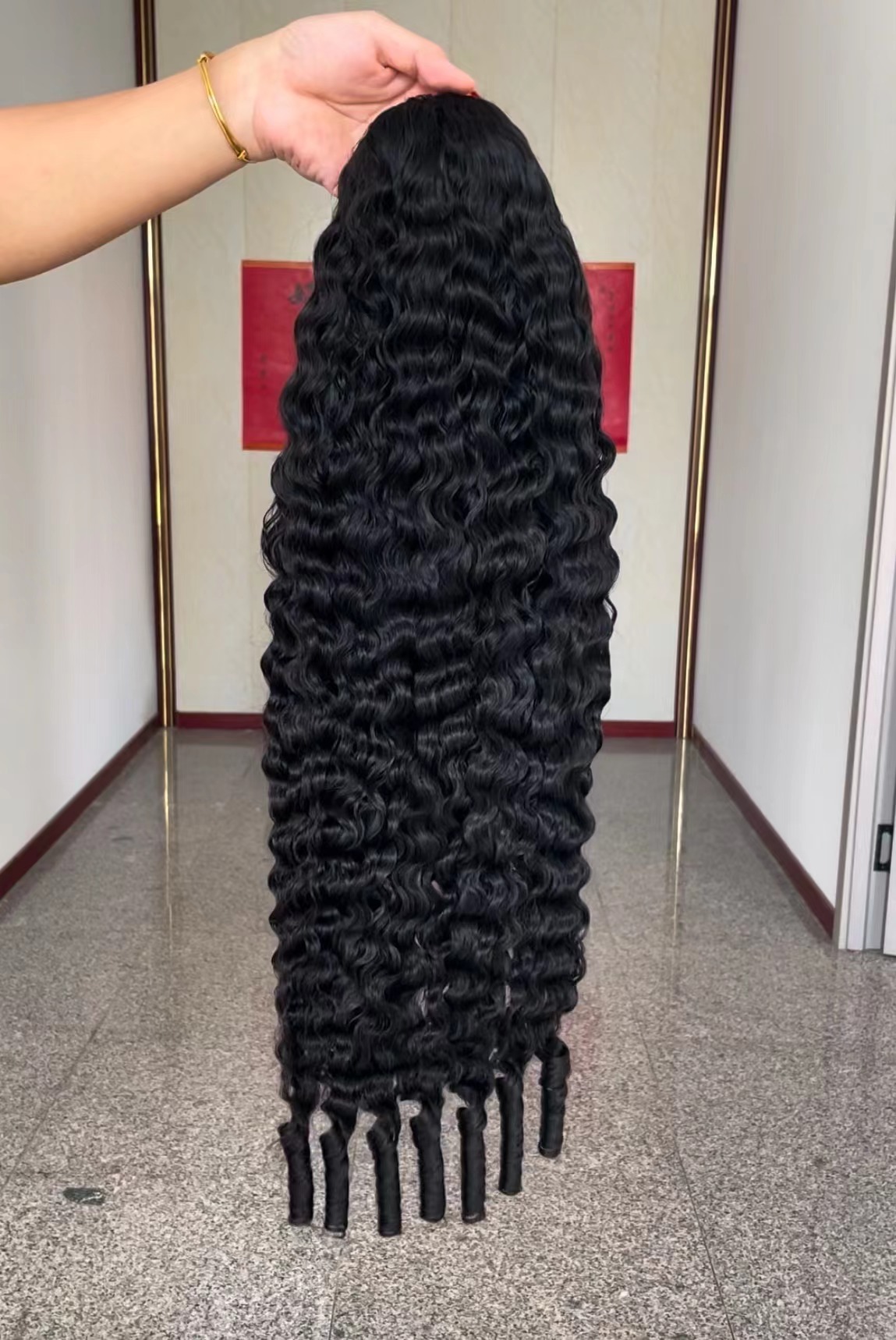 Drawstring Half Wig