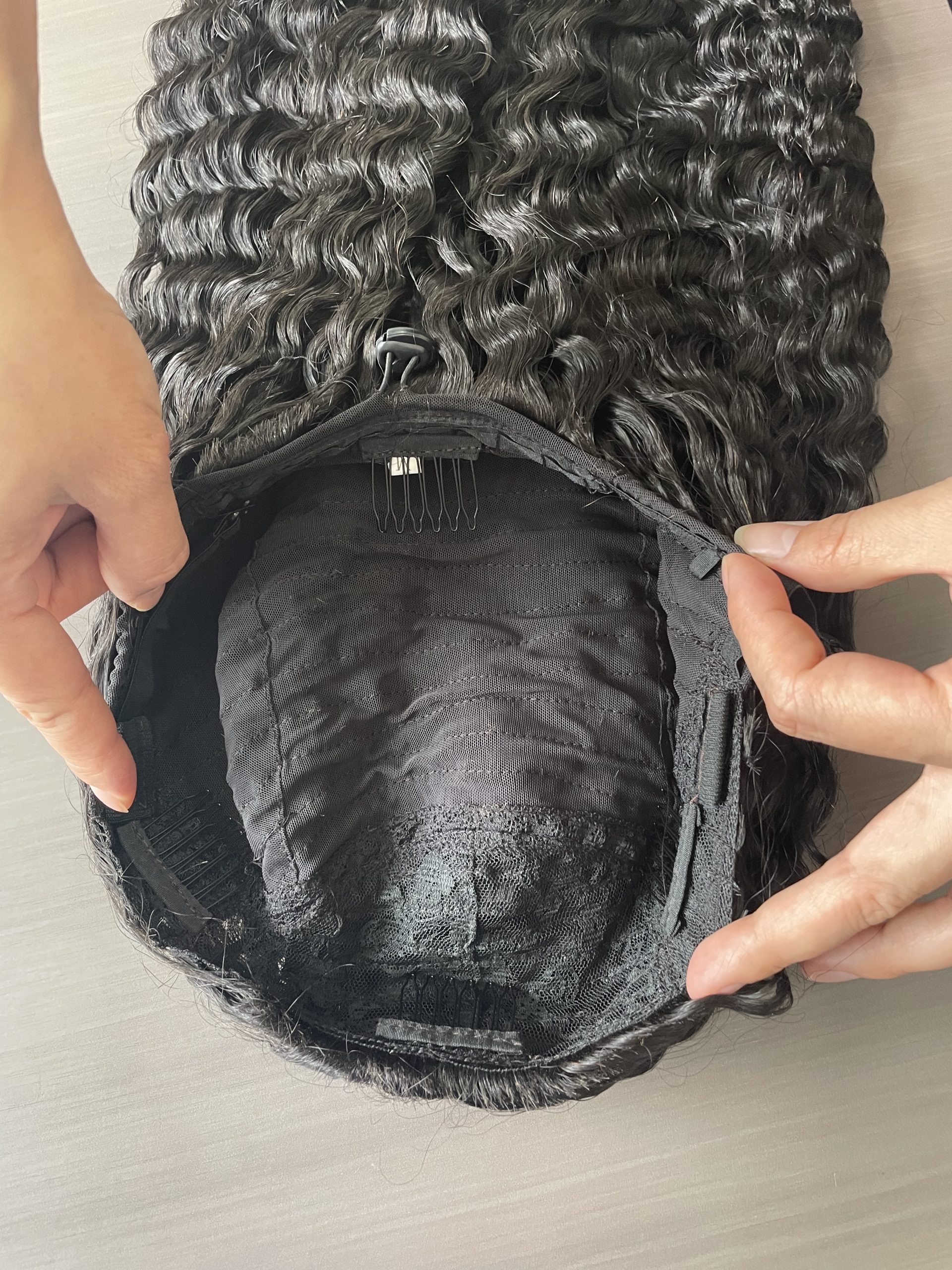 Drawstring Half Wig