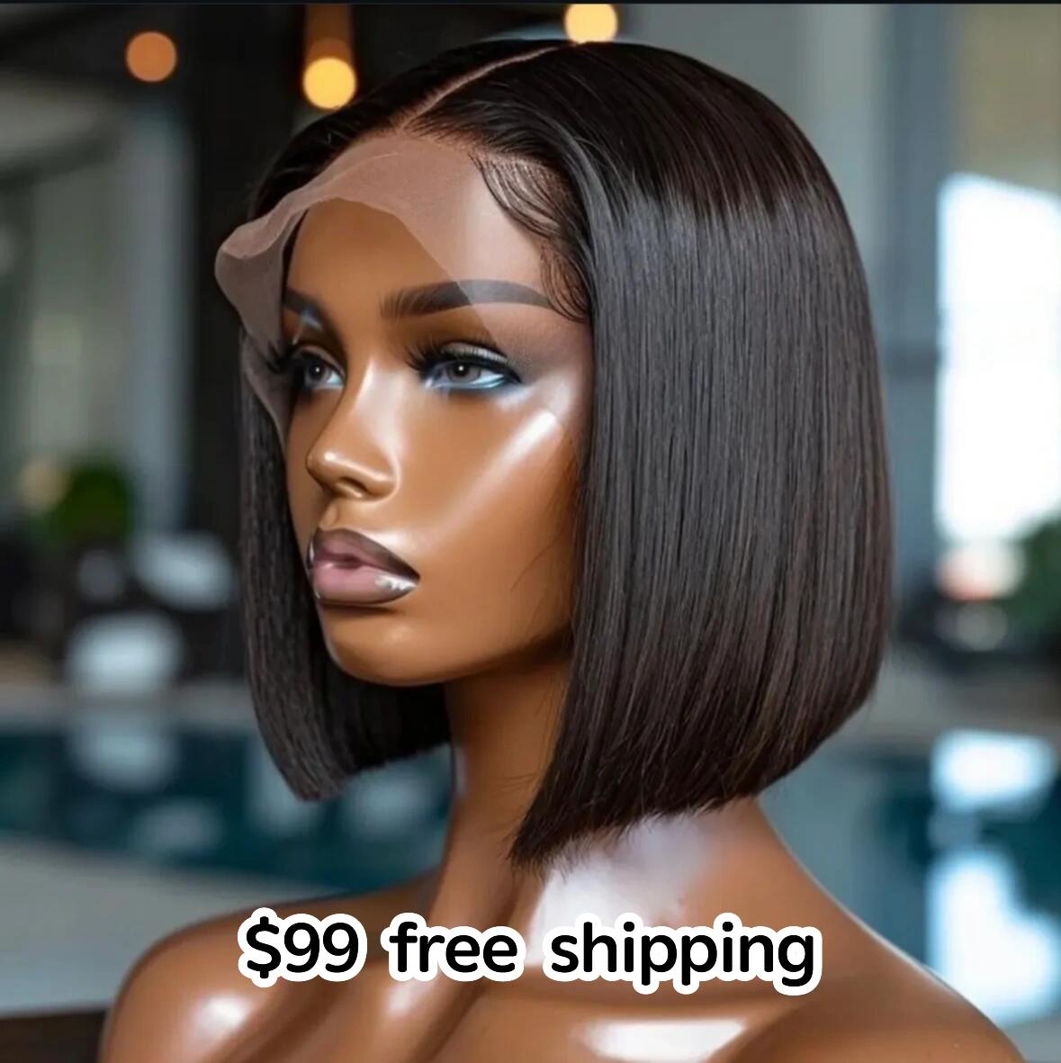 Vietnamese Bob wig made with 100% raw human hair