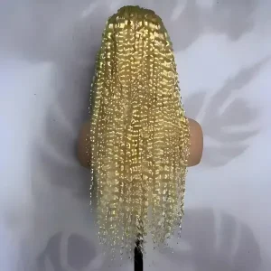 613 Water Curly HD Lace Frontal Wig (13×4) — 100% Virgin Human Hair, 14–30"