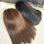 Short straight bob wig, natural black, Vietnamese human hair