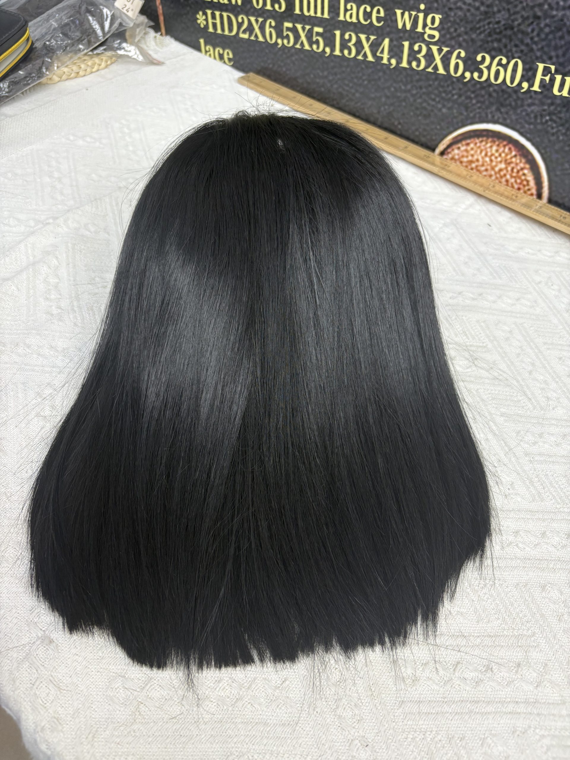 Vietnamese human hair bob wig frontal, sleek and silky