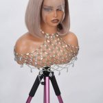 Ash Blonde Straight Bob Lace Front Wig – 100% Human Hair, 13x4 HD Transparent Lace