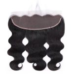 High-quality 13×4 HD lace body wave frontal made from 100% virgin human hair, silky and shiny, available in multiple colors and lengths.
