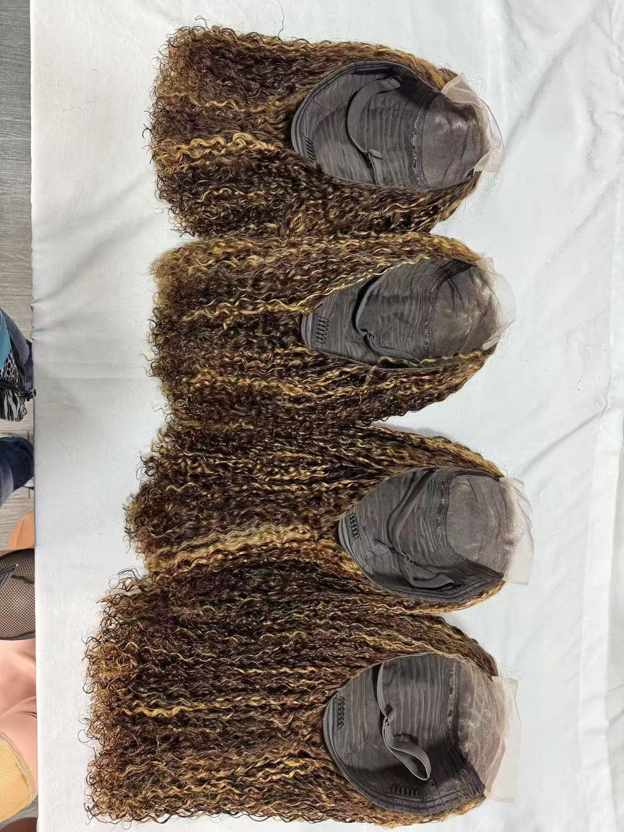 SheVara Highlight Curly Lace Front Wig – 100% Virgin Human Hair